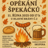 Podzimní opekání špekáčků s&nbsp;hudbou v&nbsp;sobotu 11. října od&nbsp;17 hodin 