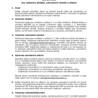 Směrnice pro výstavbu - návrh