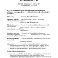 Řád vodního hospodářství - návrh