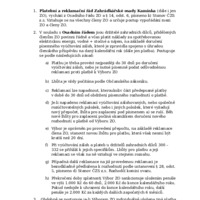 Platební a&nbsp;příspěvkový řád - návrh